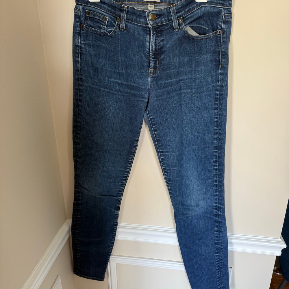 J. Crew Women’s 29T Dark Wash Toothpick High Waist Skinny Jeans Casual - Picture 5 of 12